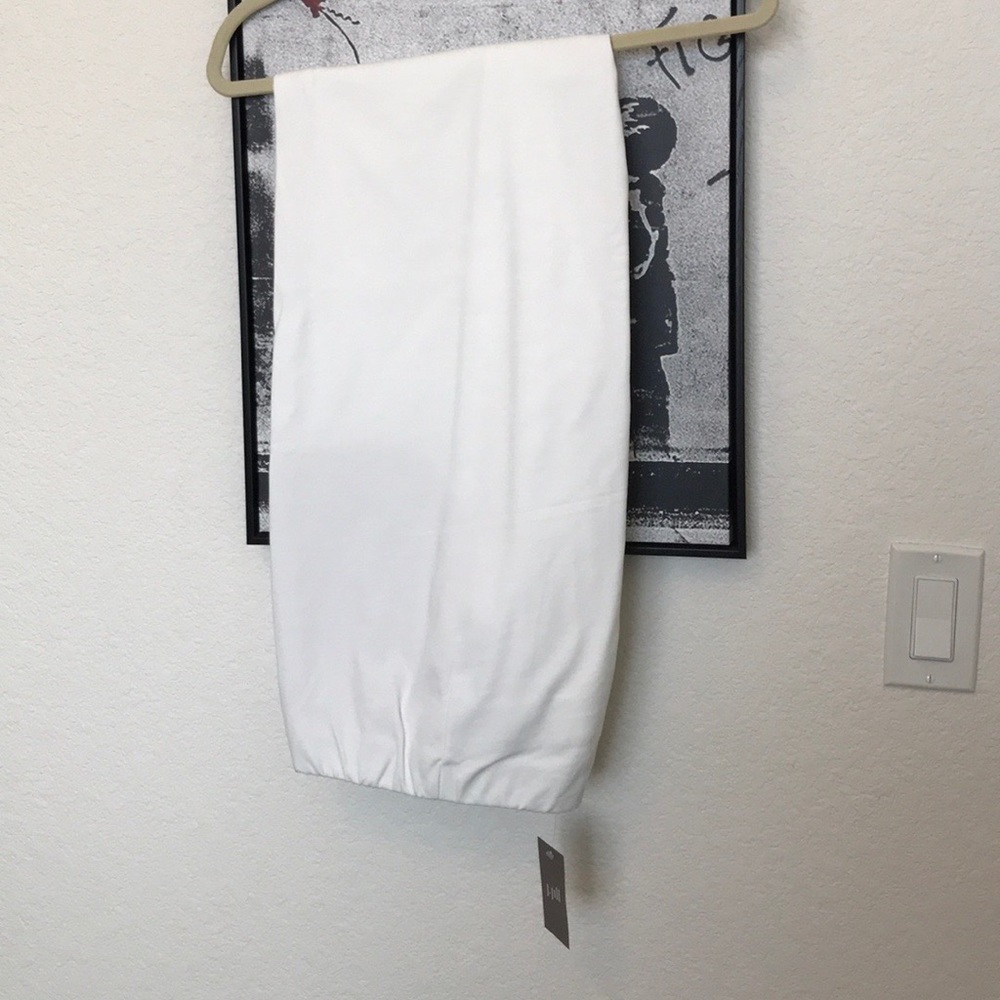 J Jill white cotton ankle pants